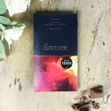 Firetree Vanuatu Malekula Island Volcanic 72%  Dark Chocolate Bar 65g