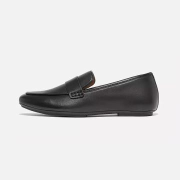 Fitflop Delicato Soft Leather Loafers 001 Black