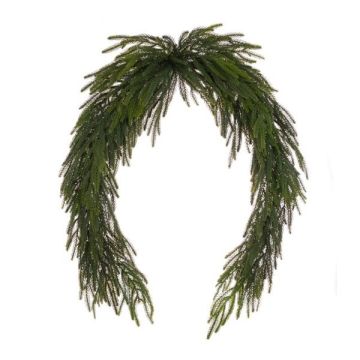 Floralsilk Waxed Pine Garland 180cm