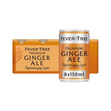 Fever Tree Light Ginger Ale 8 x 150ml