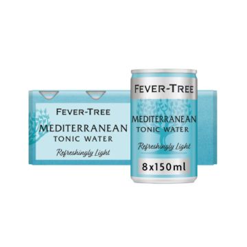 Fever Tree Light Mediterranean Tonic Water 8 x 150ml