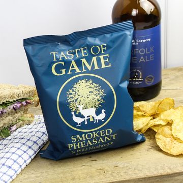 Taste of Game Smoked Pheasant & Wild Mushroom Crisps 40g