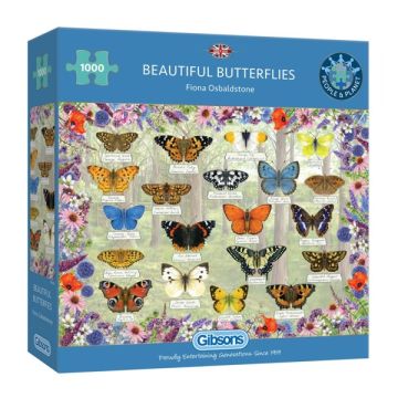Gibsons Beautiful Butterflies 1000 Piece Puzzle