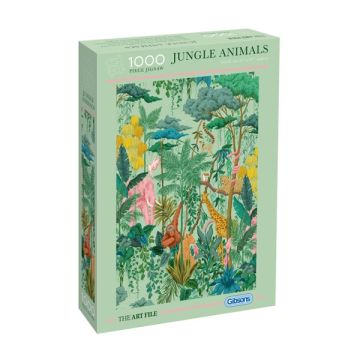 Gibsons The Art File: Jungle Animals 1000 Piece Puzzle