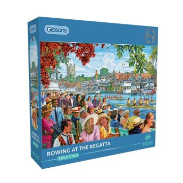 Gibsons Rowing At The Regatta 1000 Piece Puzzle