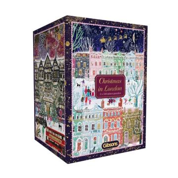Gibsons Christmas In London 3 X 500 Piece Puzzles