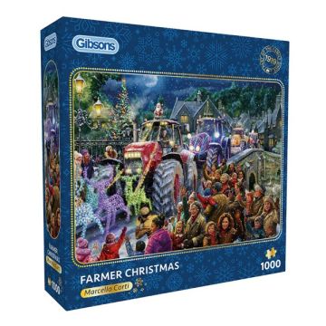 Gibsons Farmer Christmas 1000 Piece Puzzle