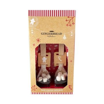 Gingerbread Kitchen Hot Chocolate Spoon Duo 80g