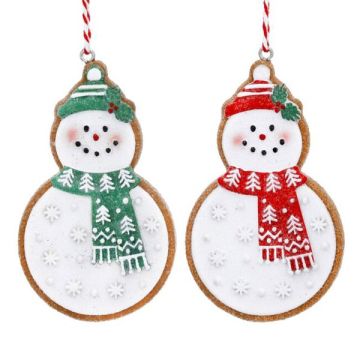Gisela Graham Resin Gingerbread Snowman Decoration (2 Options)