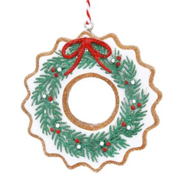 Gisela Graham Resin Gingerbread Door Wreath Decoration