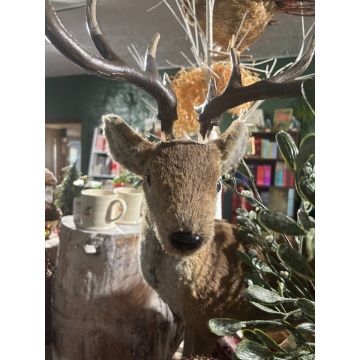 Gisela Graham Faux Fur Reindeer Ornament