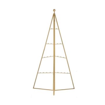 Gisela Graham Gold Star Pyramid Foldable Display Tree