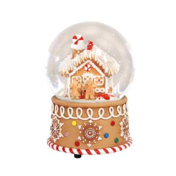 Gisela Graham Gingerbread House Musical Snow Dome
