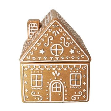Gisela Graham Ceramic Gingerbread House Cookie Jar