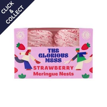 The Glorious Mess Strawberry Meringue Nests X4