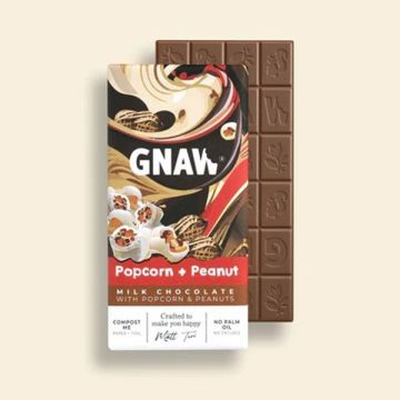 Gnaw Milk Peanut & Popcorn Bar 80g
