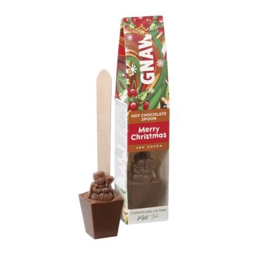 Gnaw Hot Choc Spoon Merry Christmas 40g