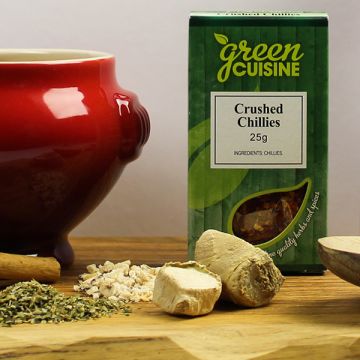 Green Cuisine Crushed Chillies 25g