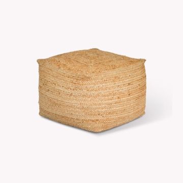 Garden Trading Cerney Jute Square Footstool - Natural