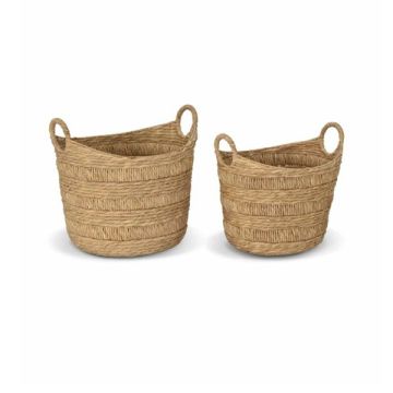Garden Trading Bilberry Woven Boat Basket Set Of 2