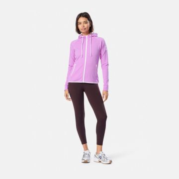 Gym + Coffee Chill Zip Hoodie Neon Pink L