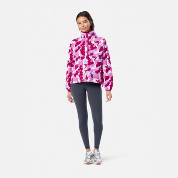 Gym + Coffee Snap Polar Fleece Sunrise Pink Print