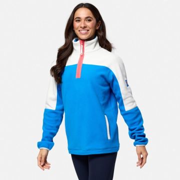 Gym & Coffee Half Zip Polar Fleece Sky Blue