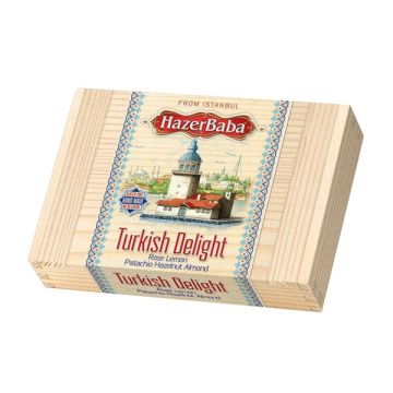 Hazerbaba Rose, Lemon, Pistachio, Almond & Hazelnut Turkish Delight 227g