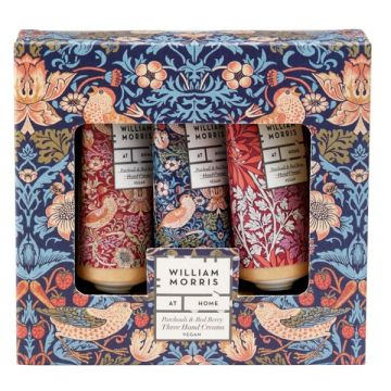 William Morris At Home Strawberry Thief Hand Cream Collection 3x30ml