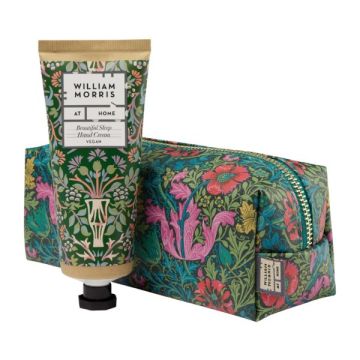 William Morris At Home Beautiful Sleep Makeup Bag With Hand Cream 100ml