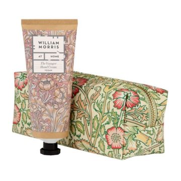 William Morris At Home - The Voyager Make Up Bag With Hand Cream 100ml