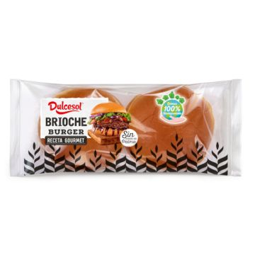 Dulcesol Brioche Burger Buns 4pk