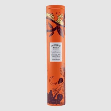 House Of Edinburgh Shortbread With Dark Chocolate & Orange Tall Tin 250g