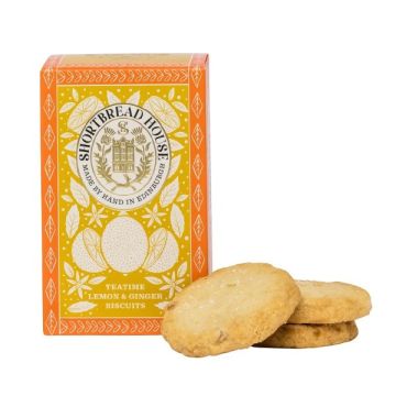 Shortbread House Of Edinburgh Lemon & Ginger Biscuits 140g