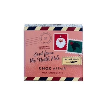 Choc Affair Milk Postcard Christmas Bar 30g