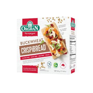 Orgran Toasted Buckwheat Crispibread 125g