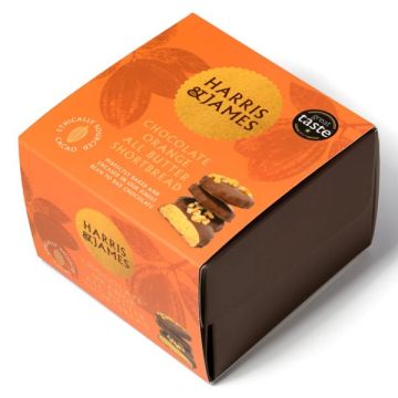 Harris & James Shortbread Orange Milk Chocolate 35g X10