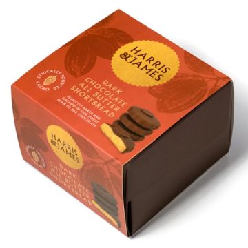 Harris & James Shortbread Dark Chocolate 35g X10