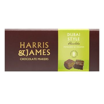 Harris & James Dubai Style Pistachio & Knafeh 12pc Gift Box 180g