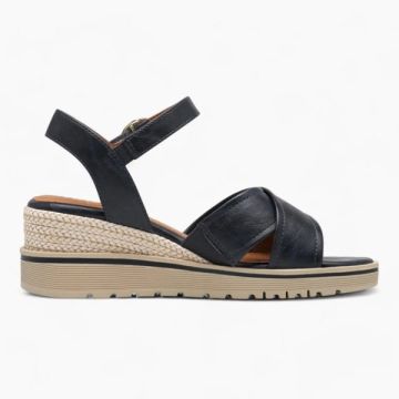 Jana Softline Wedge Sandal 805 Navy