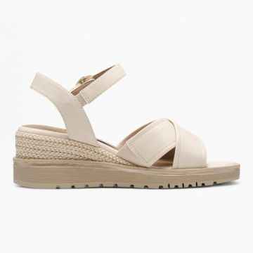 Jana Softline Wedge Sandal 400 Beige 41
