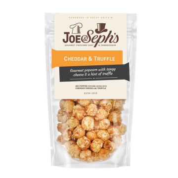 Joe & Sephs Cheddar & Truffle Popcorn Pouch 70g