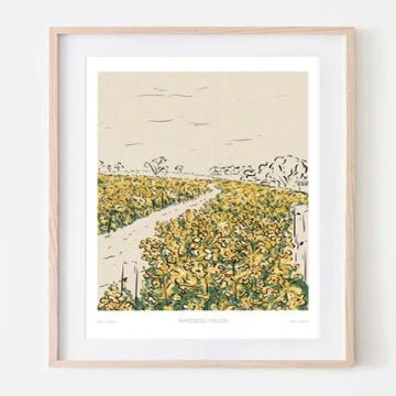 Jenna Crush East Anglia Rapeseed Field A3 Art Print