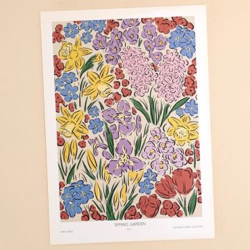 Jenna Crush Spring Garden Colour A3 Art Print