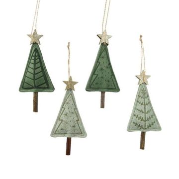 Hanging Felt Christmas Tree 2cm X 7cm X 14cm