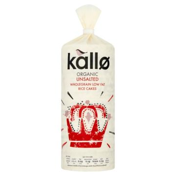 Kallo Unsalted Rice Cakes Organic 130g