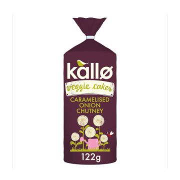 Kallo Lentil and Pea Veggie Cakes with Caramelised Onion Chutney 122g