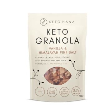 Keto Hana Vanilla & Pink Himalayan Keto Granola 300g