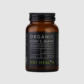 KIKI Organic Mushroom Extract Lion's Mane Vegicaps 60 Capsules