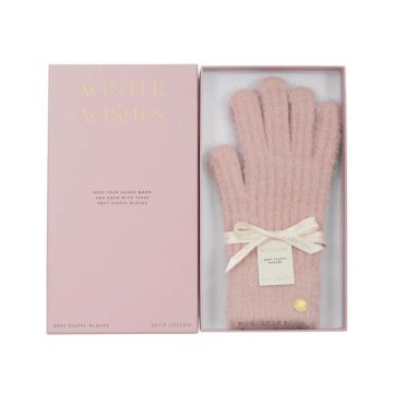 Katie Loxton Gift Boxed Soft Knit Gloves Pink One Size